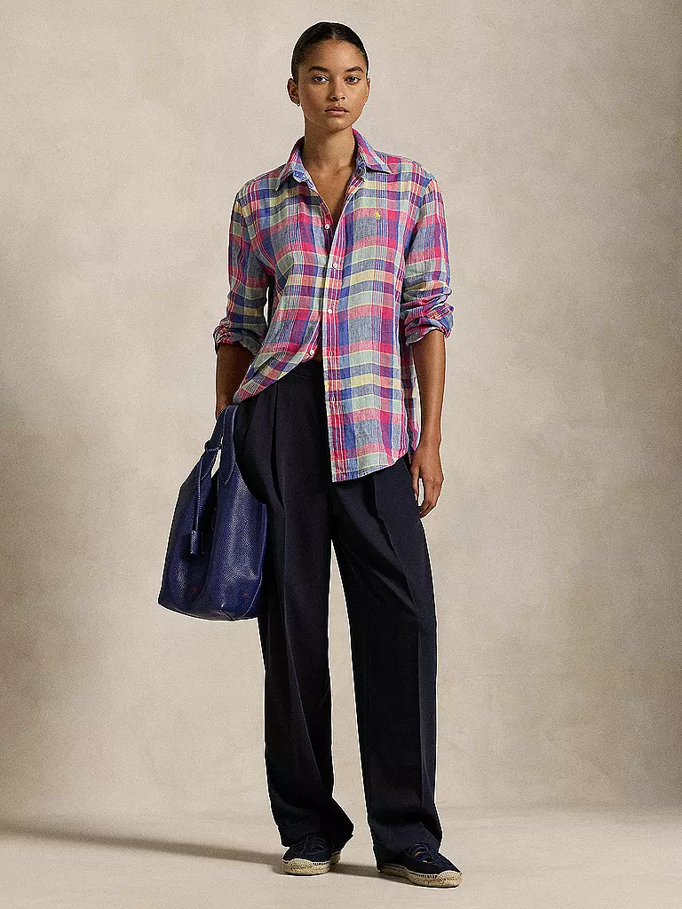 POLO RALPH LAUREN | Blusa de lino | Azul