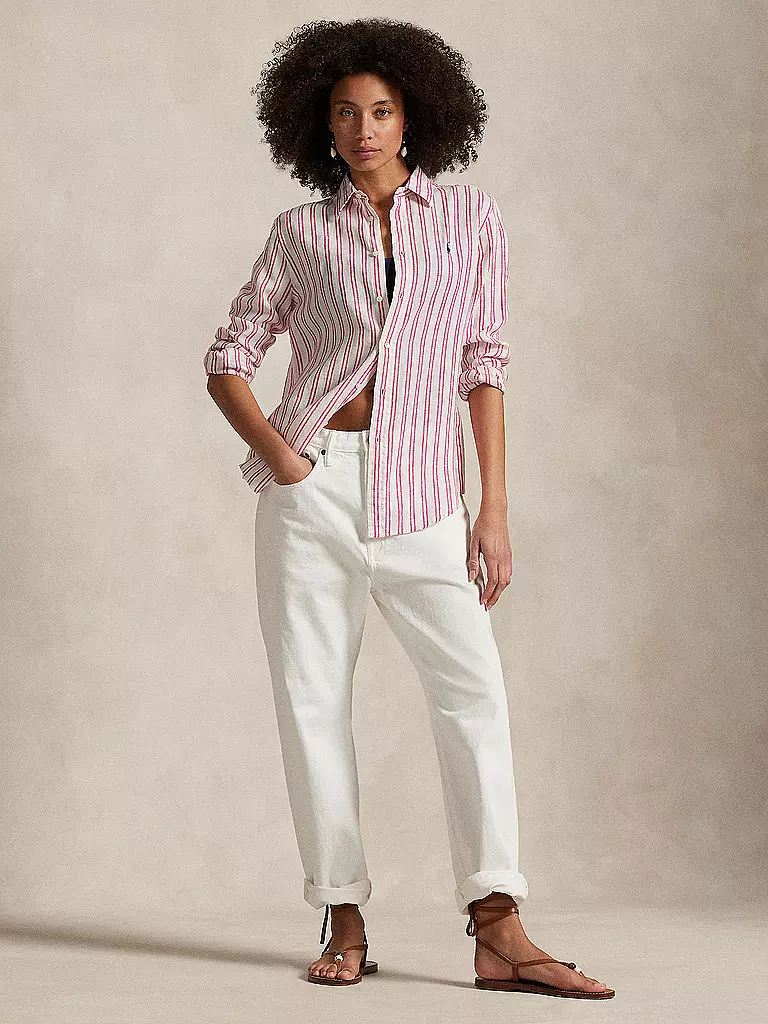 POLO RALPH LAUREN | Blusa de lino | Rojo
