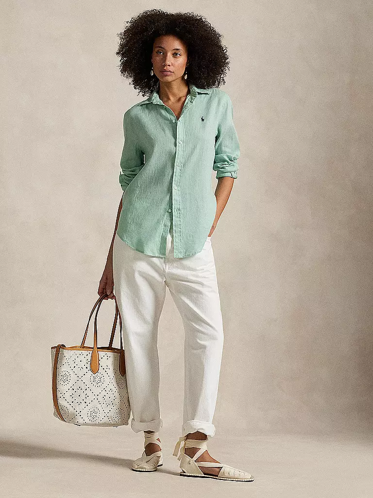 POLO RALPH LAUREN | Blusa de lino | Menta