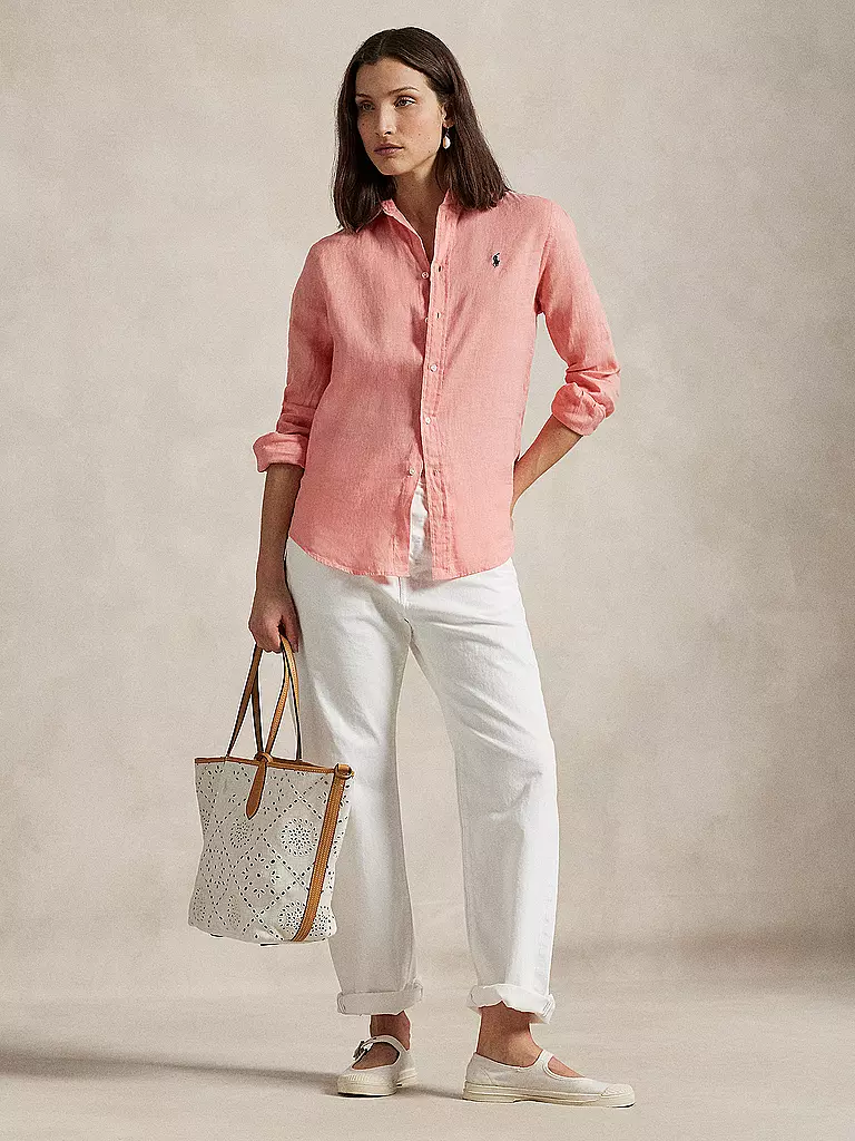 POLO RALPH LAUREN | Blusa de lino | Rosa