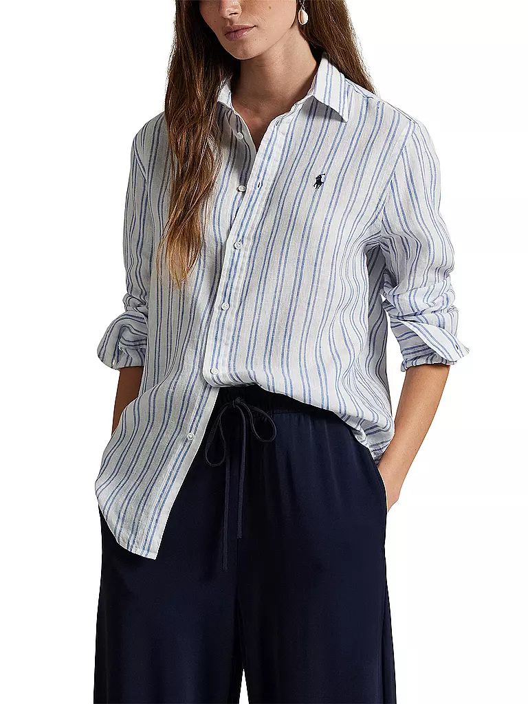 POLO RALPH LAUREN | Blusa de lino | Azul