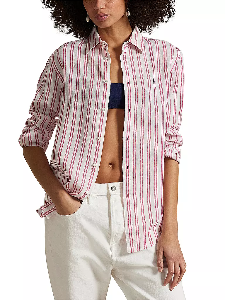 POLO RALPH LAUREN | Blusa de lino | Rojo