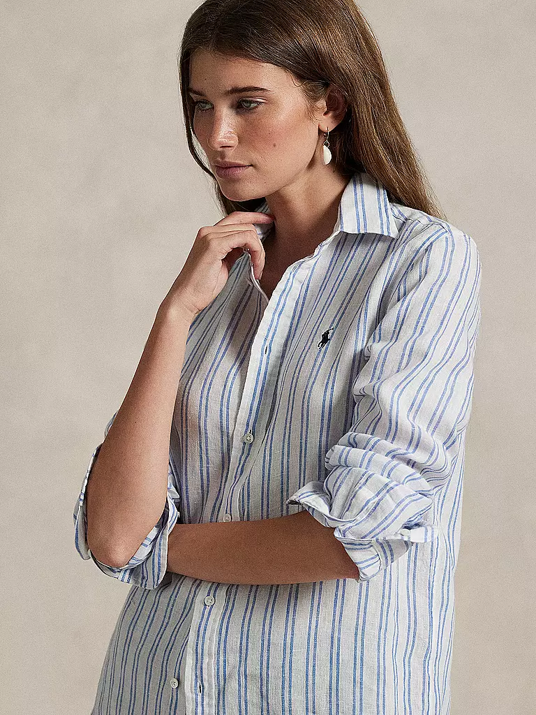 POLO RALPH LAUREN | Blusa de lino | Azul