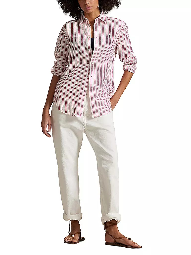 POLO RALPH LAUREN | Blusa de lino | Rojo