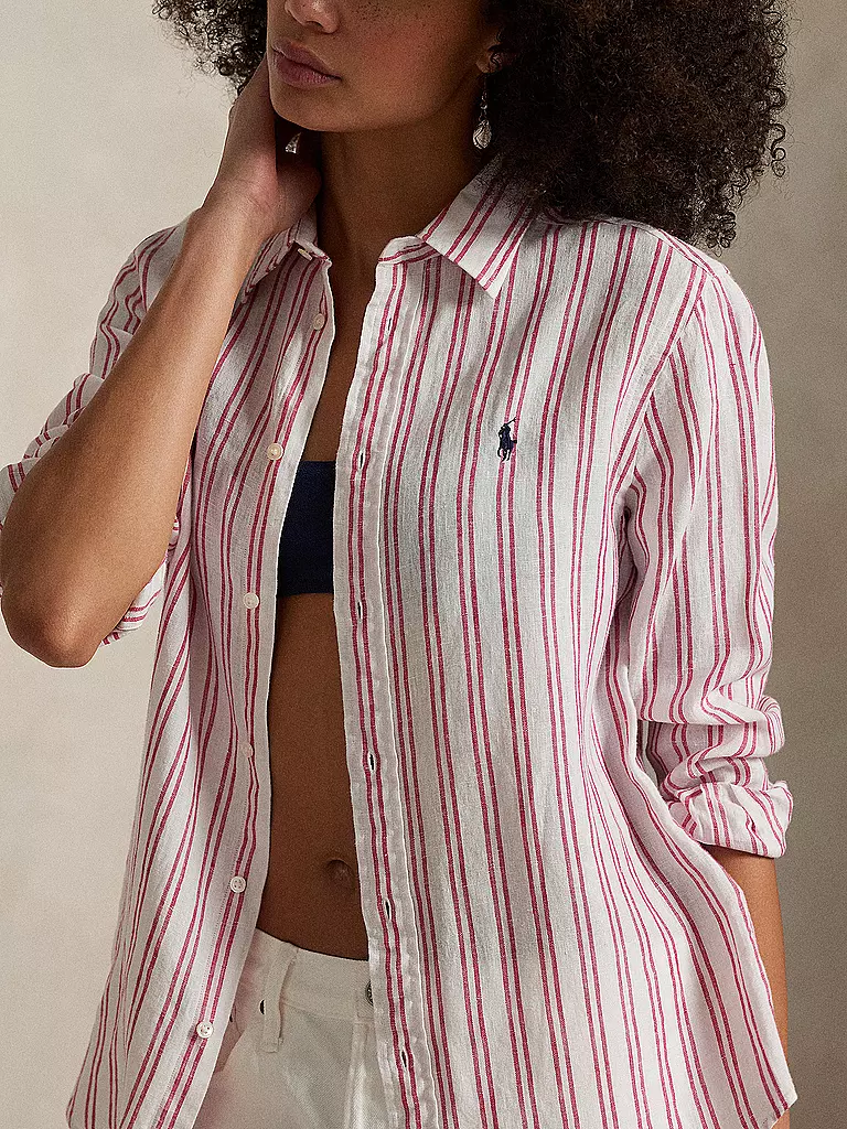 POLO RALPH LAUREN | Blusa de lino | Rojo