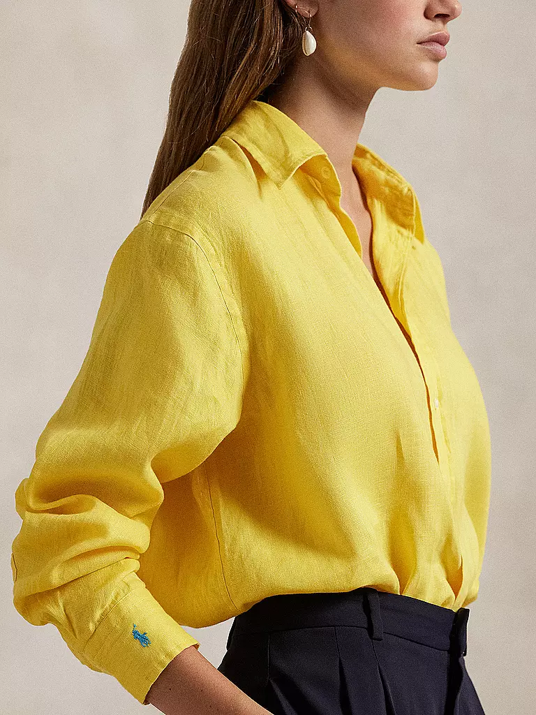 POLO RALPH LAUREN | Blusa de lino | Amarillo