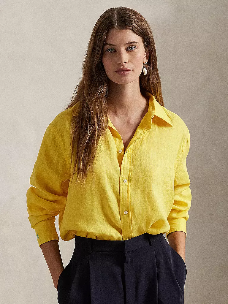 POLO RALPH LAUREN | Blusa de lino | Amarillo