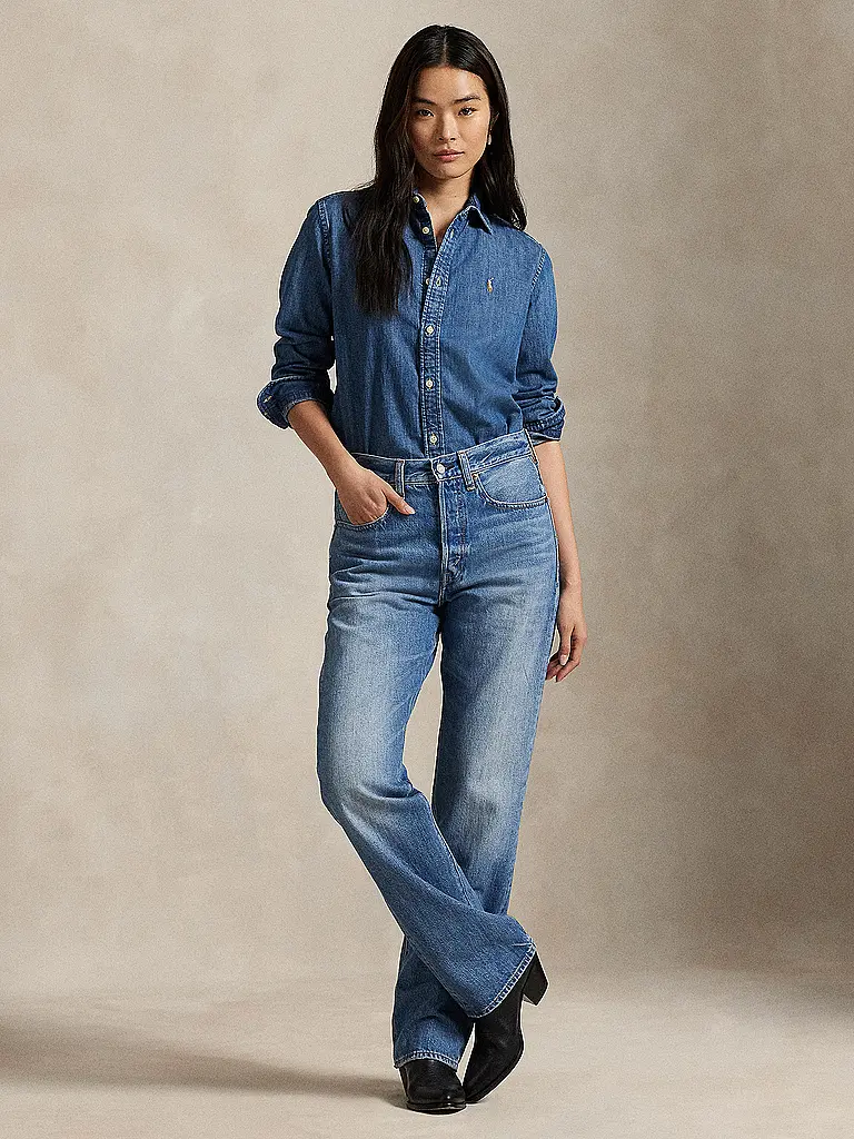 POLO RALPH LAUREN | Blusa vaquera | Azul oscuro