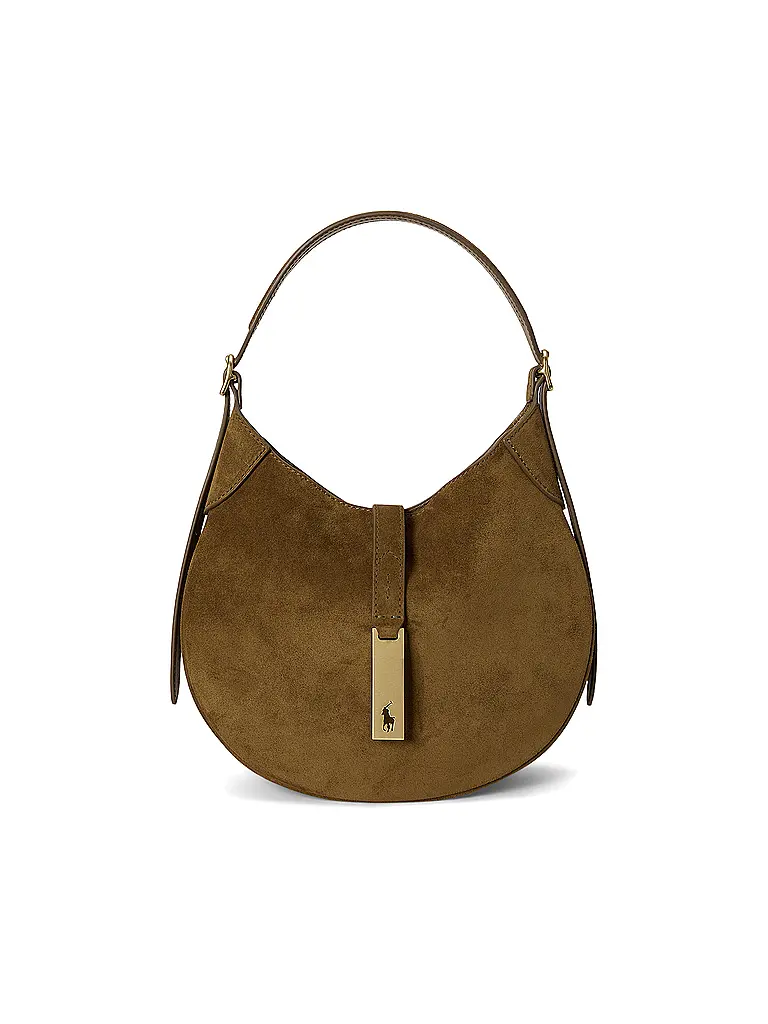 POLO RALPH LAUREN | Bolso de cuero - Bolso de hombro pequeño | Marrón