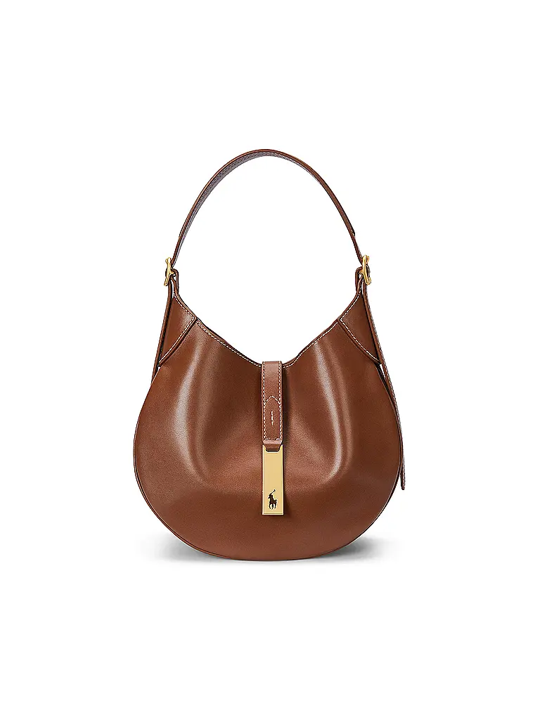 POLO RALPH LAUREN | Bolso de cuero - Bolso de hombro pequeño | Marrón