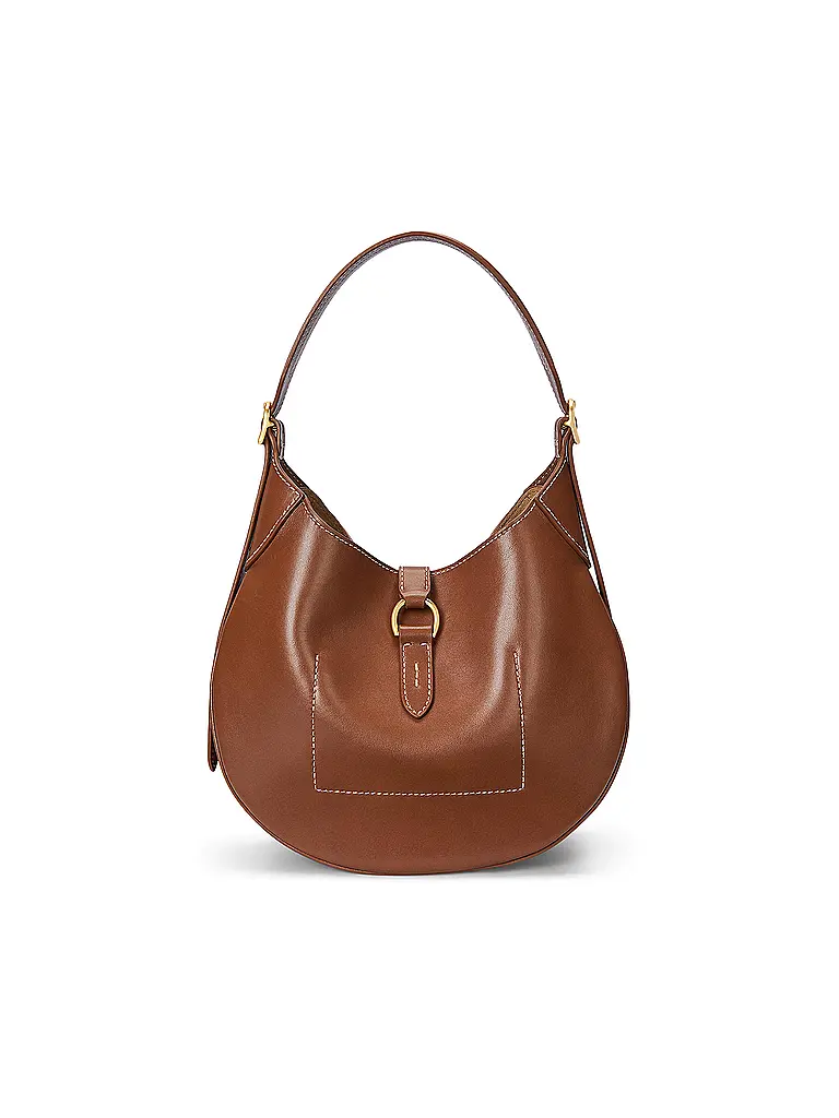 POLO RALPH LAUREN | Bolso de cuero - Bolso de hombro pequeño | Marrón