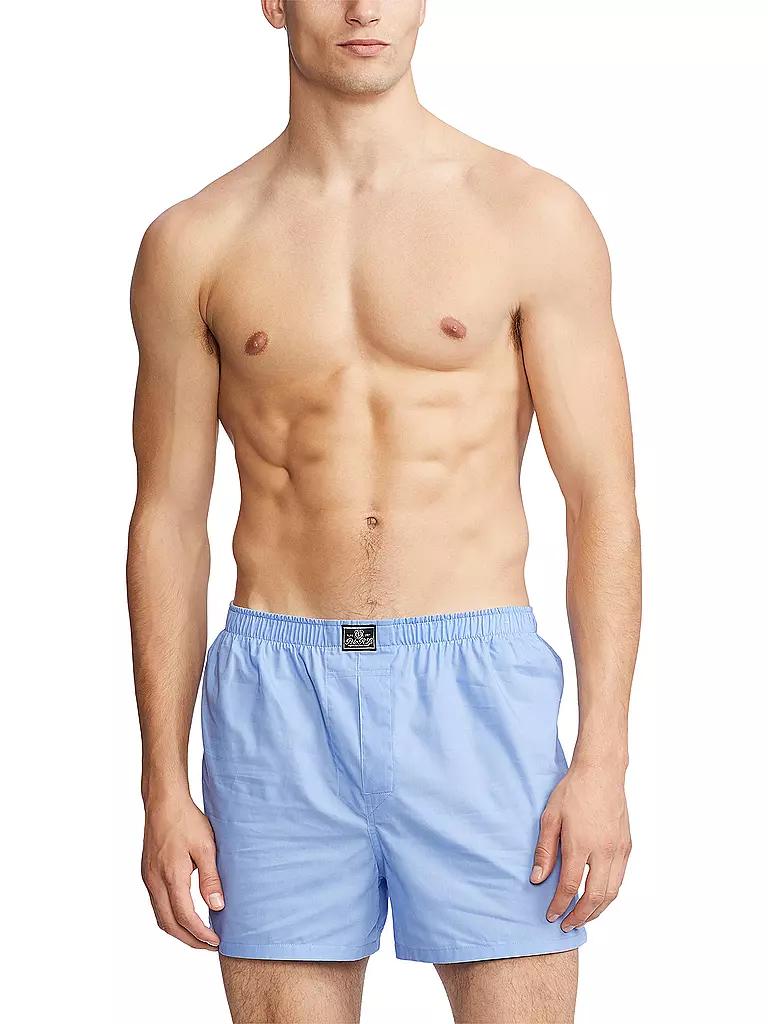 POLO RALPH LAUREN | Boxershorts paquete de 3 blanco, azul claro, marino | Azul claro