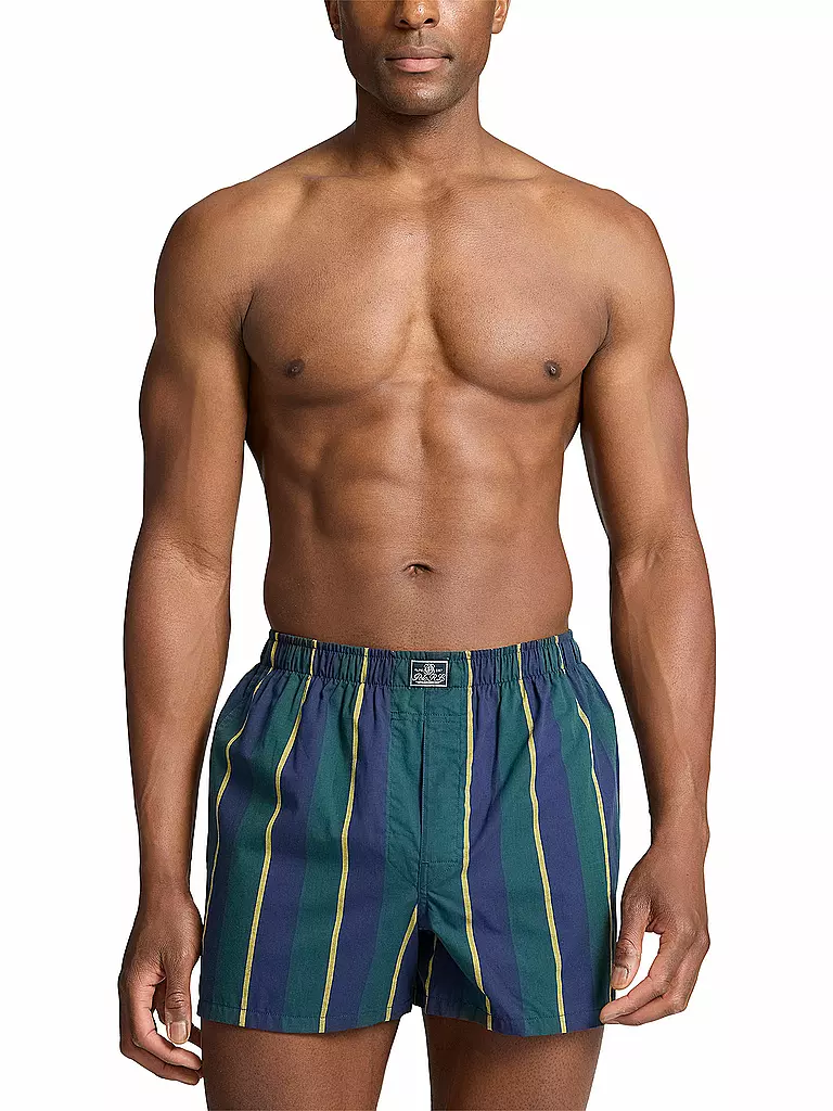 POLO RALPH LAUREN | Boxershorts Paquete de 3 con estampado azul marino | Verde oscuro