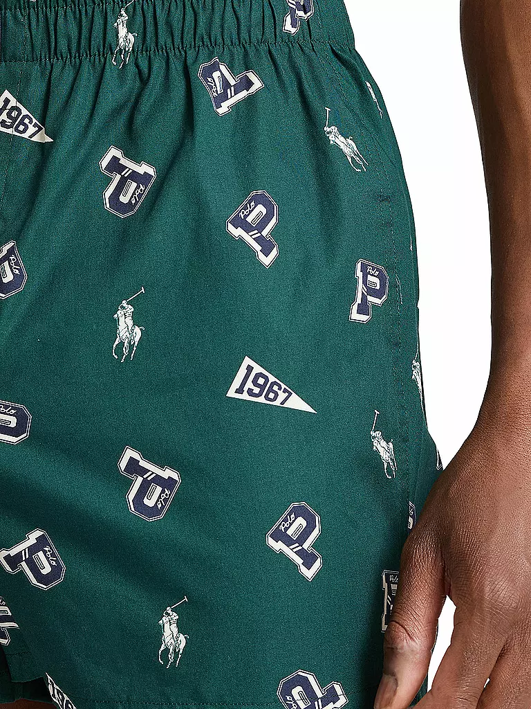 POLO RALPH LAUREN | Boxershorts Paquete de 3 con estampado azul marino | Verde oscuro