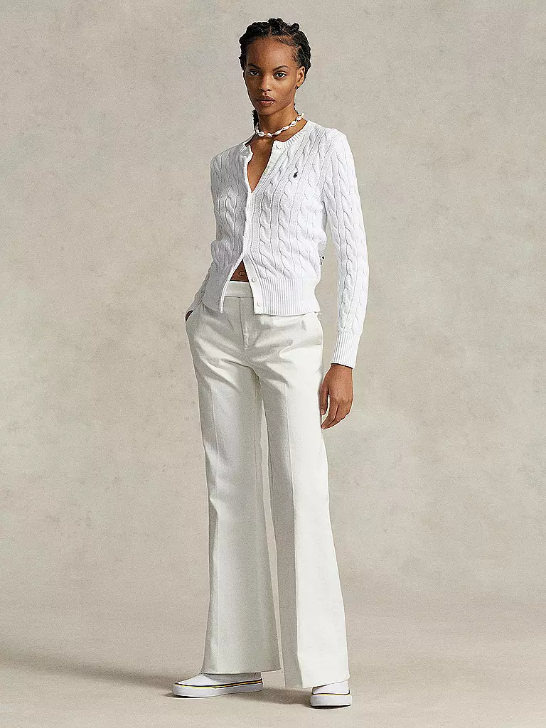 POLO RALPH LAUREN | Cárdigan ajustado | Blanco