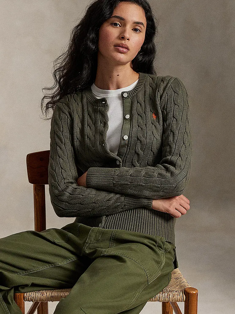 POLO RALPH LAUREN | Cárdigan Slim Fit | Oliva