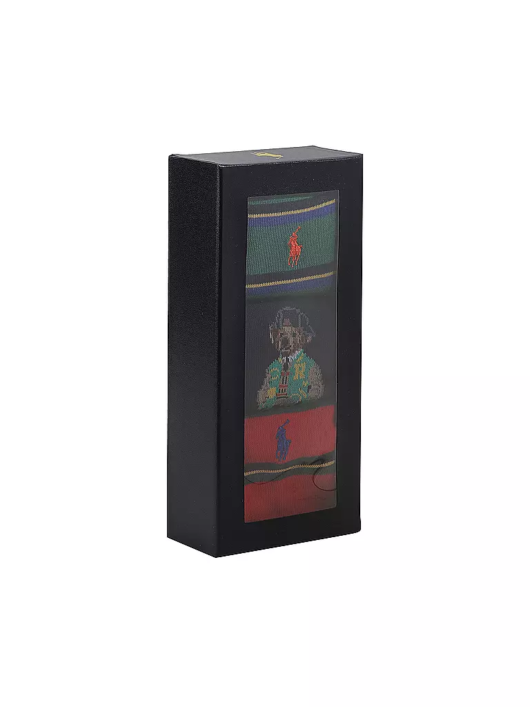 POLO RALPH LAUREN | Caja de regalo de calcetines, paquete de 3, surtido | 