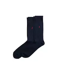 POLO RALPH LAUREN | Calcetines de hombre, paquete de 2, negro | Azul oscuro