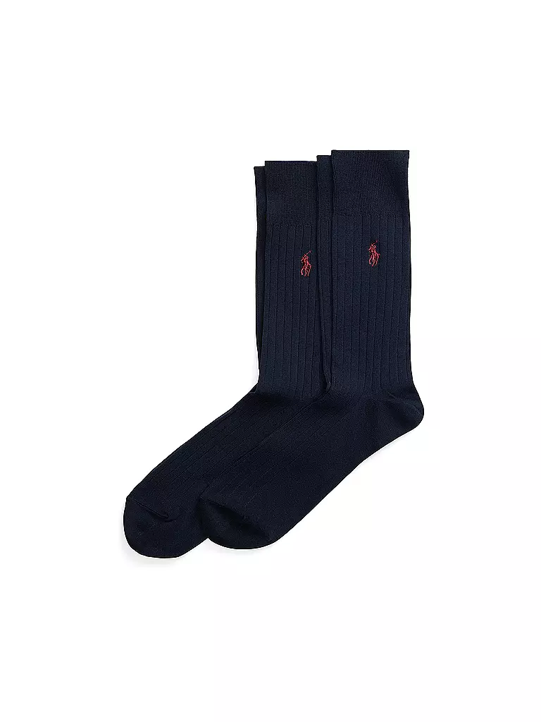 POLO RALPH LAUREN | Calcetines de hombre, paquete de 2, azul marino | Azul oscuro