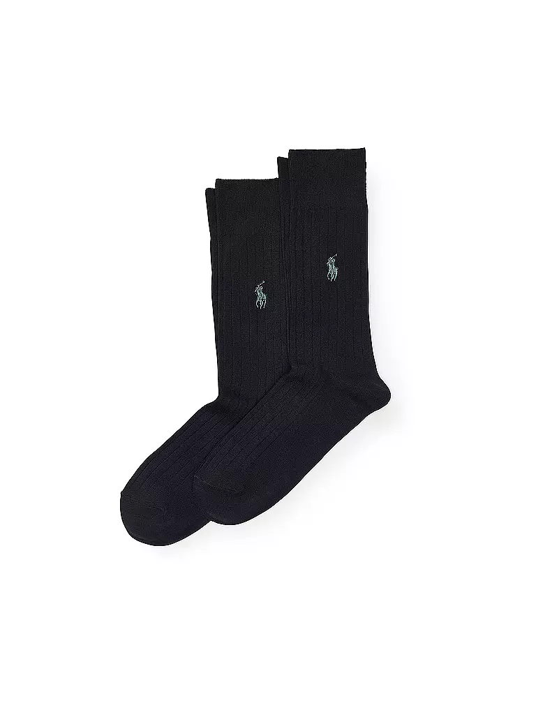 POLO RALPH LAUREN | Calcetines de hombre, paquete de 2, azul marino |