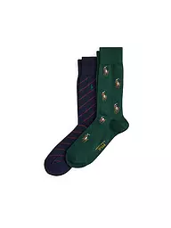 POLO RALPH LAUREN | Calcetines Paquete de 2 hunter / wine / navy | Verde