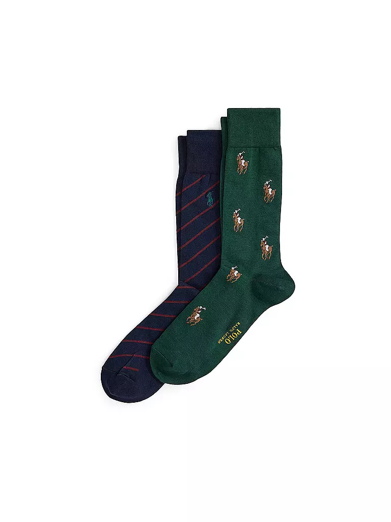 POLO RALPH LAUREN | Calcetines Paquete de 2 hunter / wine / navy | Verde
