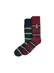 POLO RALPH LAUREN | Calcetines paquete de 2 wine7navy | Azul oscuro
