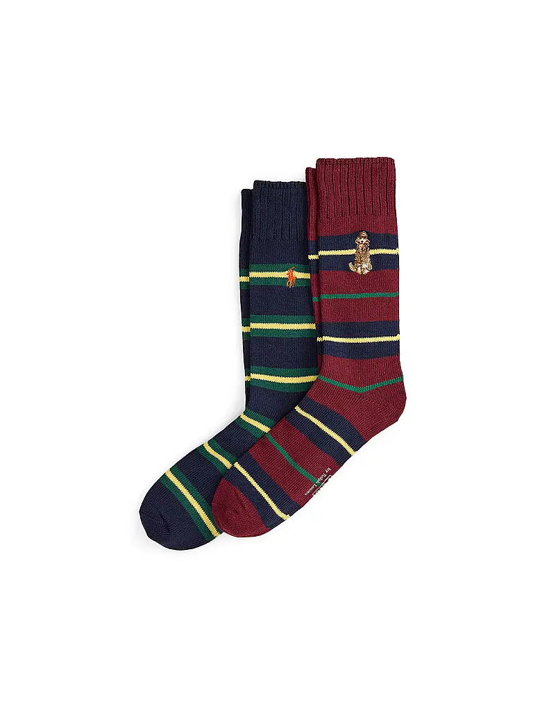 POLO RALPH LAUREN | Calcetines paquete de 2 wine7navy | Azul oscuro