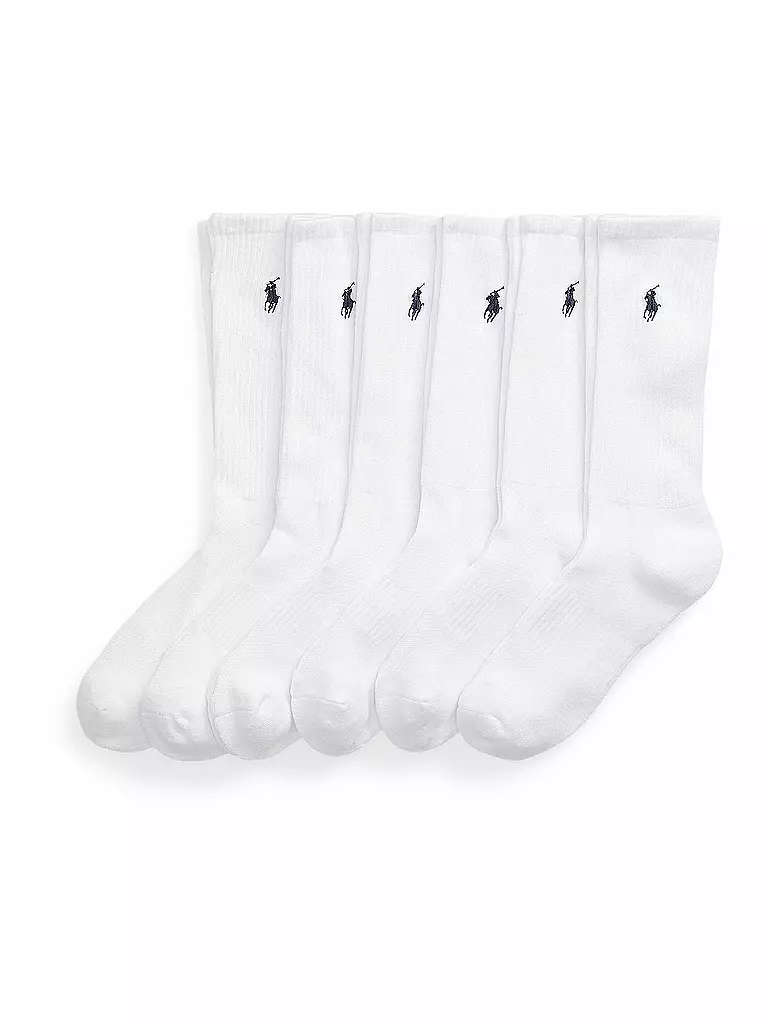 POLO RALPH LAUREN | Calcetines paquete de 6 blanco | Blanco