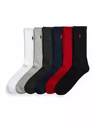 POLO RALPH LAUREN | Calcetines paquete de 6 Blr/Red/Char/Hthr/White | Multicolor