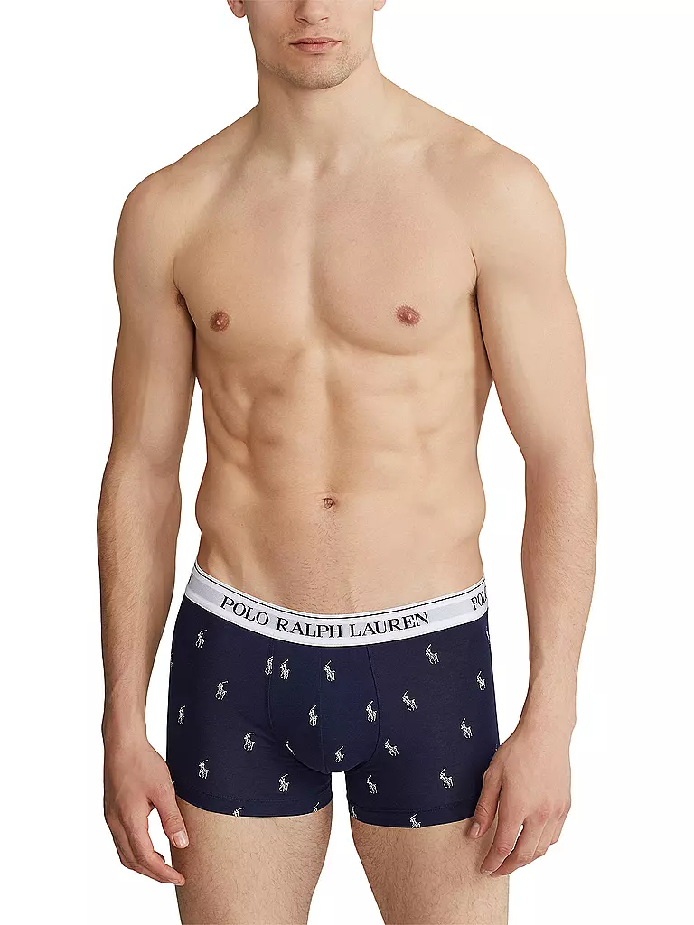POLO RALPH LAUREN | Calzoncillos paquete de 3 azul con estampado | Azul oscuro