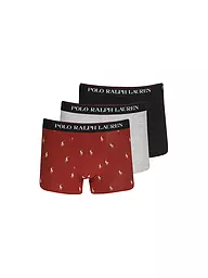 POLO RALPH LAUREN | Calzoncillos paquete de 3 rojo negro | Rojo oscuro
