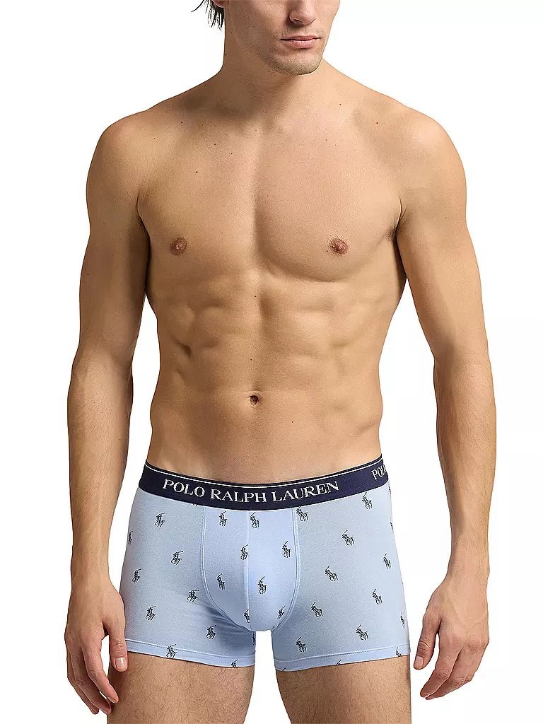 POLO RALPH LAUREN | Calzoncillos paquete de 3 rojo | Azul claro