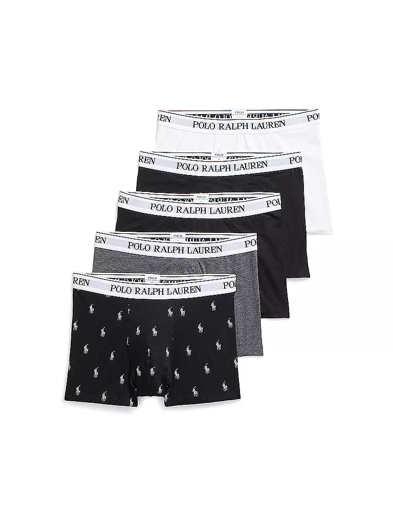 POLO RALPH LAUREN | Calzoncillos paquete de 5 blanco negro negro | Negro