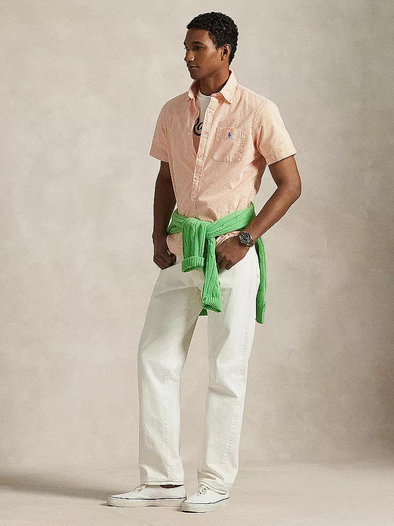 POLO RALPH LAUREN | Camisa Custom Fit | Naranja