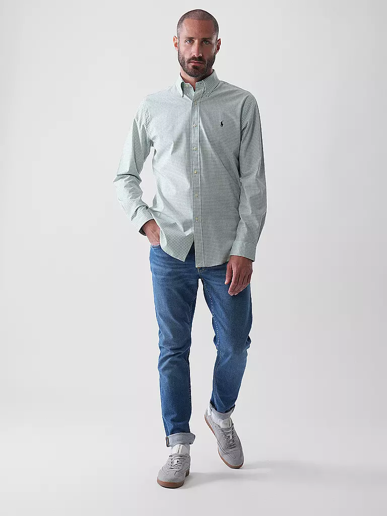 POLO RALPH LAUREN | Camisa Custom Fit | Verde claro