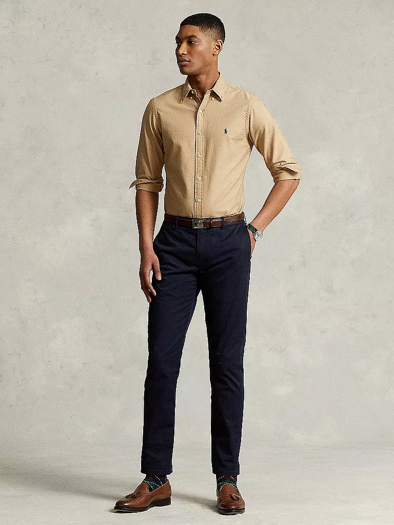 POLO RALPH LAUREN | Camisa Custom Fit | Beige