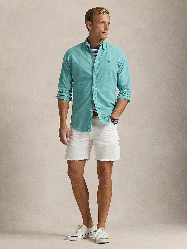 POLO RALPH LAUREN | Camisa Custom Fit | Turquesa