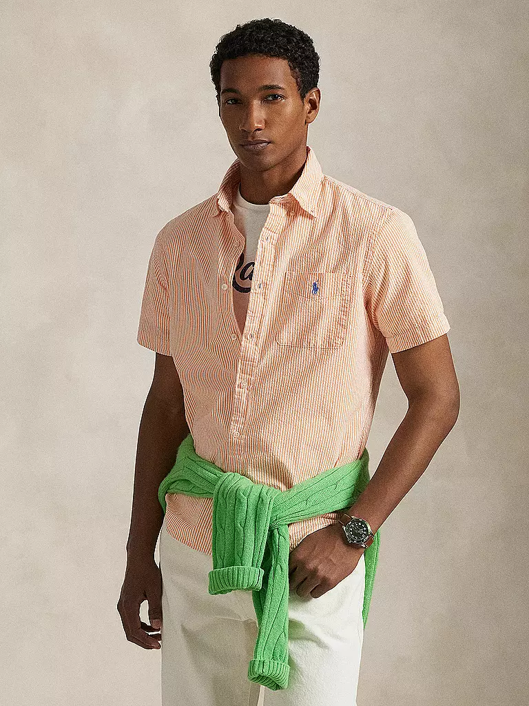 POLO RALPH LAUREN | Camisa Custom Fit | Naranja