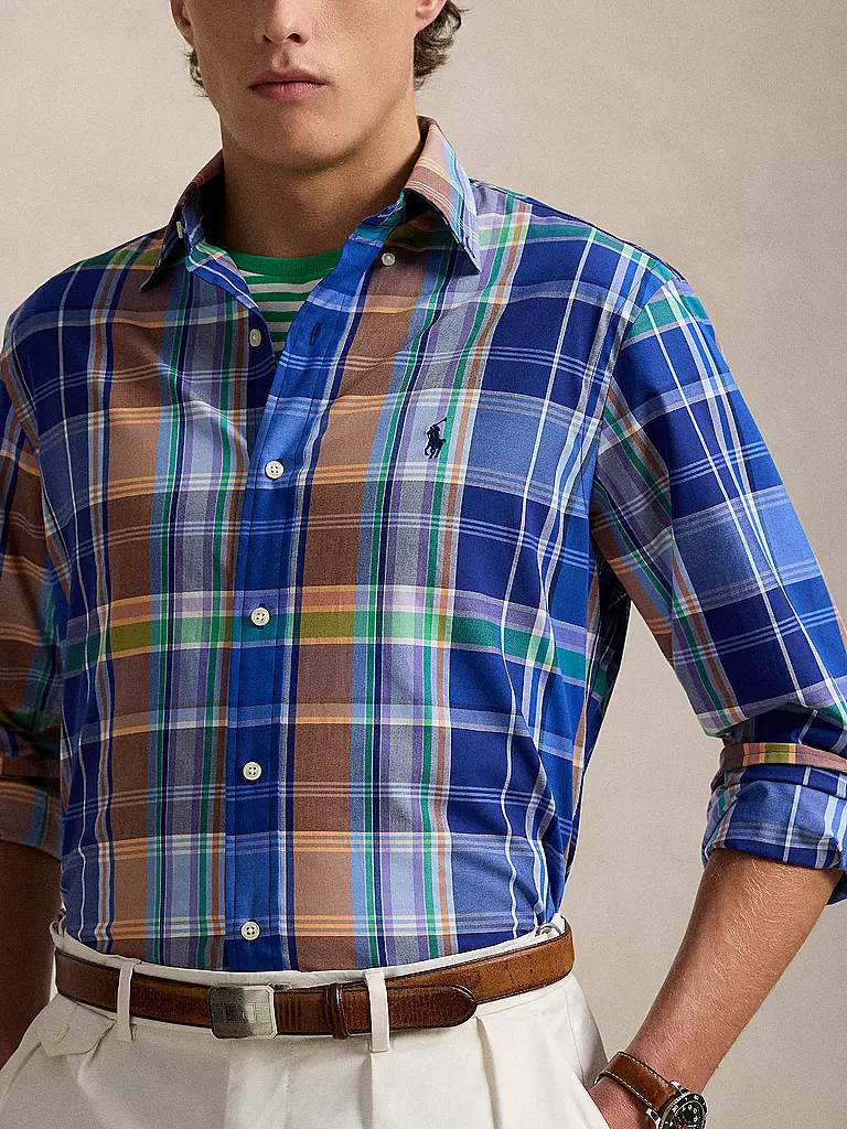 POLO RALPH LAUREN | Camisa Custom Fit | Azul