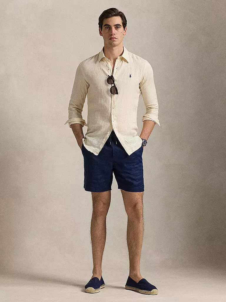 POLO RALPH LAUREN | Camisa de lino Custom Fit | Beige