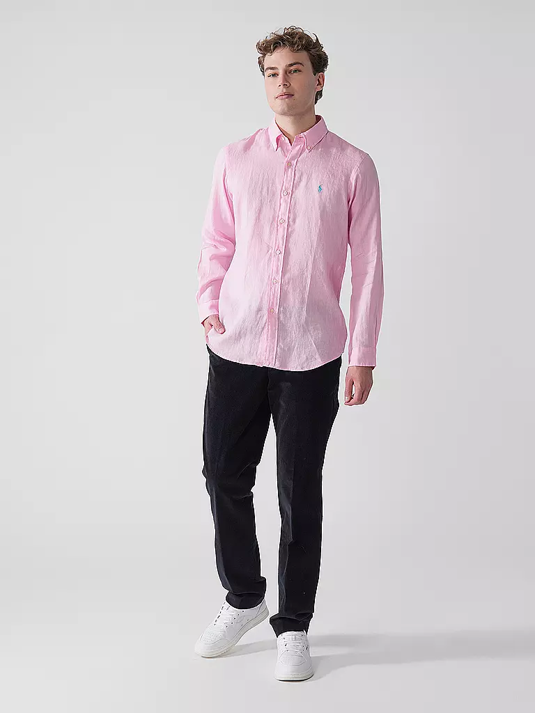 POLO RALPH LAUREN | Camisa de lino Custom Fit | Rosa