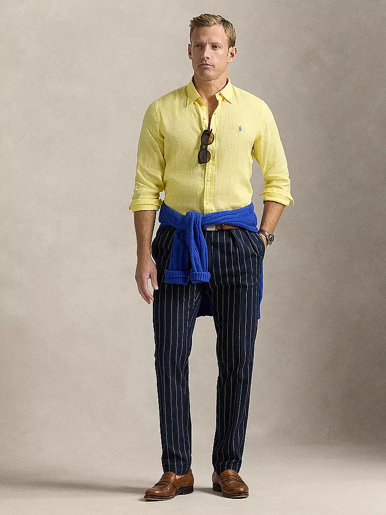 POLO RALPH LAUREN | Camisa de lino Custom Fit | Amarillo
