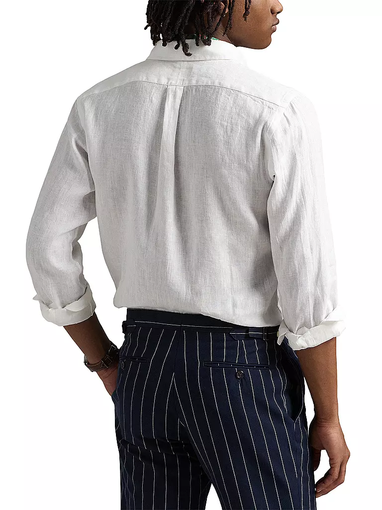 POLO RALPH LAUREN | Camisa de lino Custom Fit | Blanco