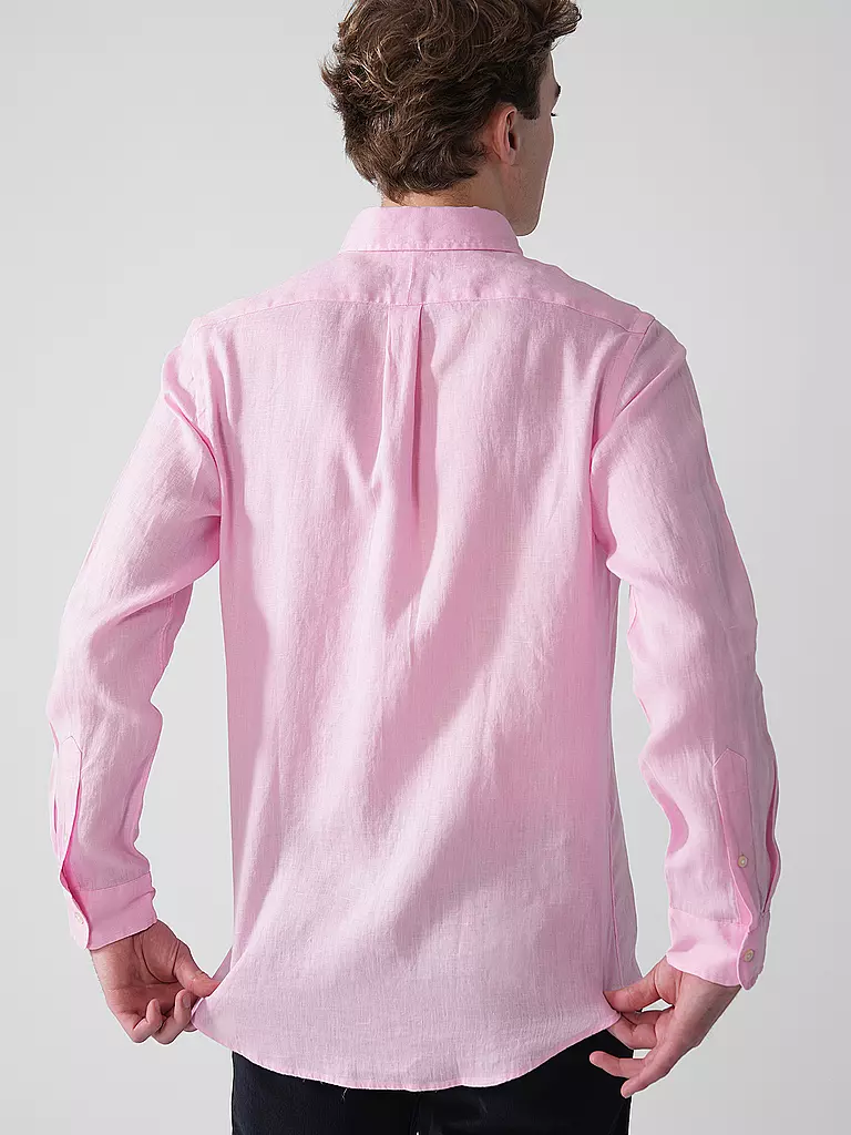 POLO RALPH LAUREN | Camisa de lino Custom Fit | Rosa