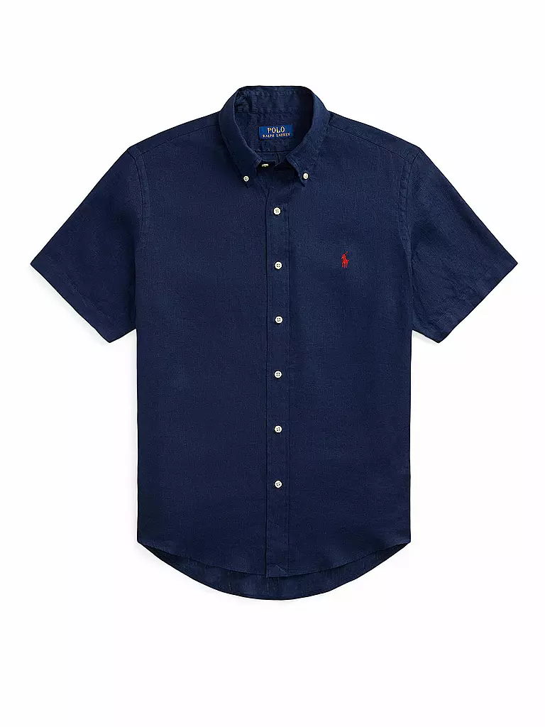 POLO RALPH LAUREN | Camisa de lino | Azul oscuro
