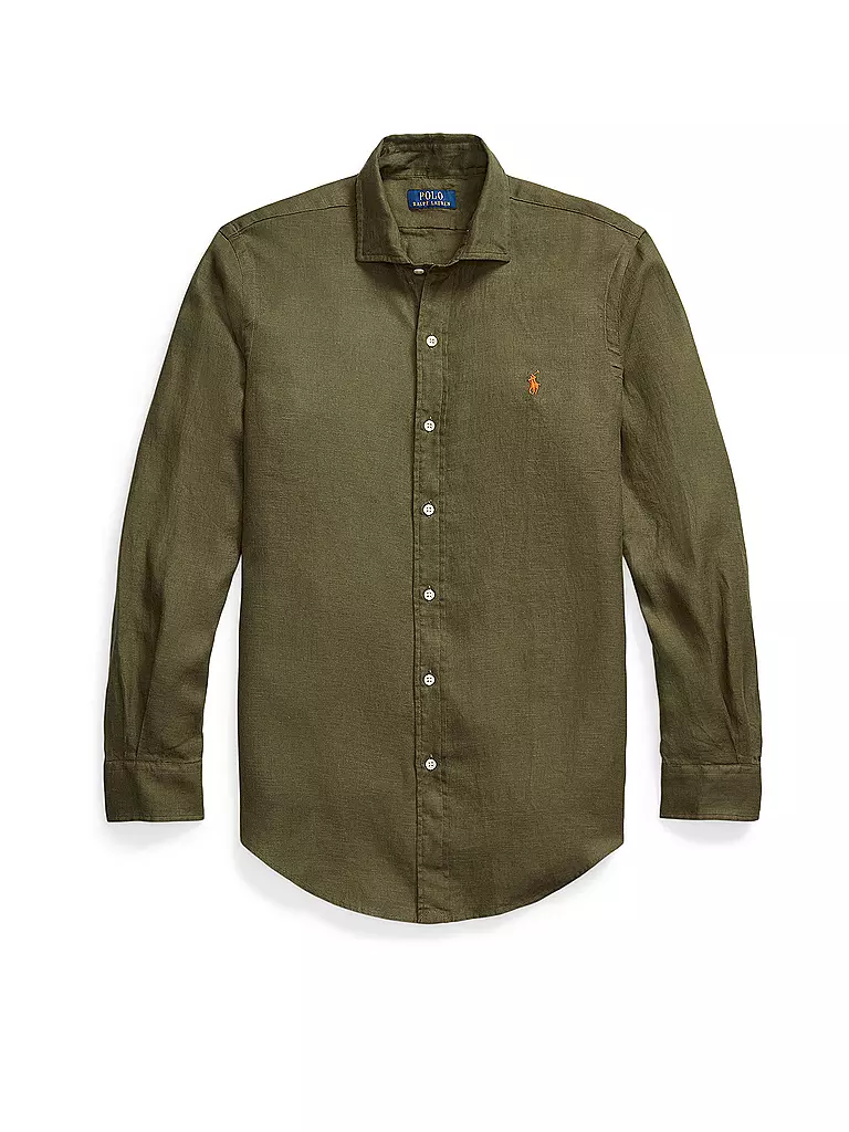 POLO RALPH LAUREN | Camisa de lino | Oliva