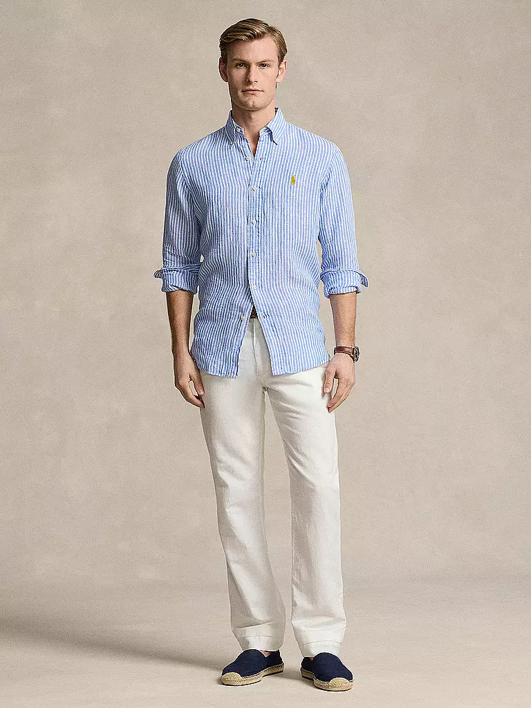 POLO RALPH LAUREN | Camisa de lino | Azul claro