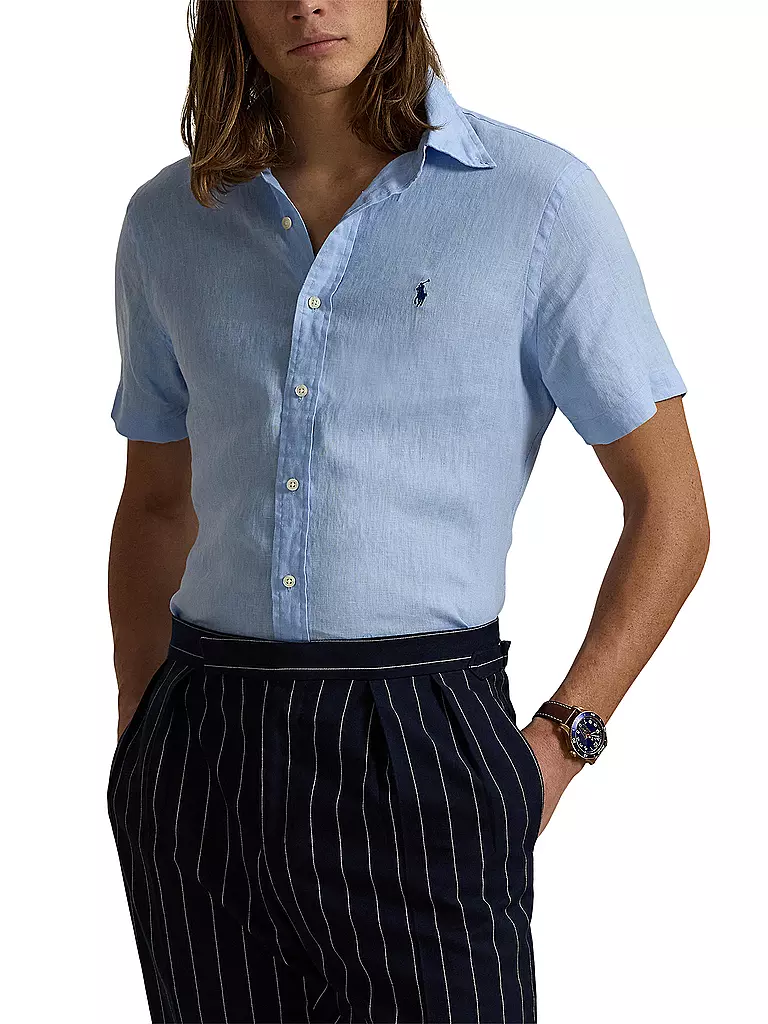 POLO RALPH LAUREN | Camisa de lino | Azul claro