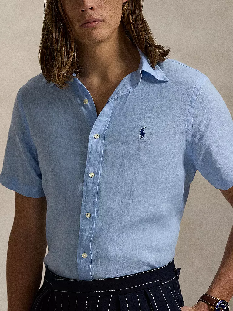 POLO RALPH LAUREN | Camisa de lino | Azul claro
